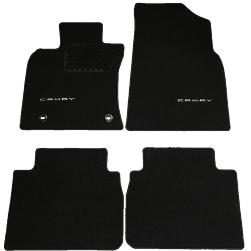 Toyota Camry Black Floor Mats Set - All-Weather Carpet